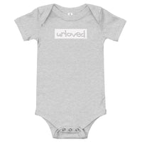 labeled by His love baby onesie