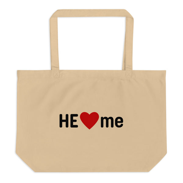 He loves me Large Tote Bag