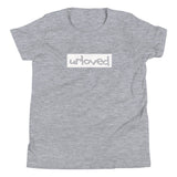 labeled by His love white logo youth tee